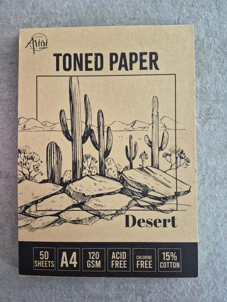 Creative Artist Toned Paper Desert A4 120 GSM, Hobby en Vrije tijd, Ophalen of Verzenden, Nieuw, Papier, Schets- of Tekenboek