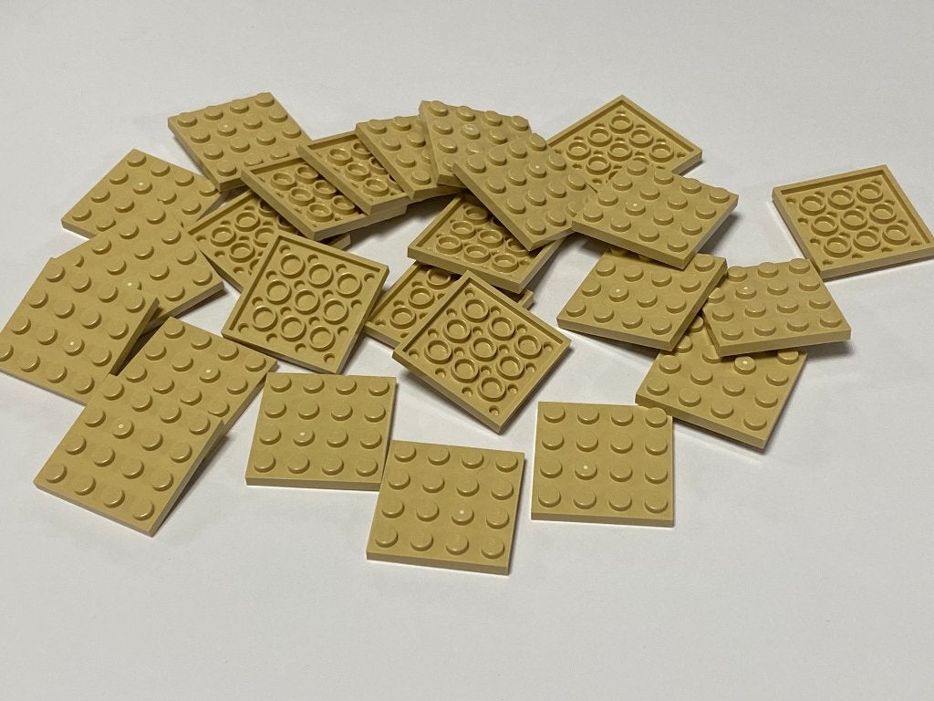 Partij 25x nieuwe 4x4 lego platen in diverse kleuren