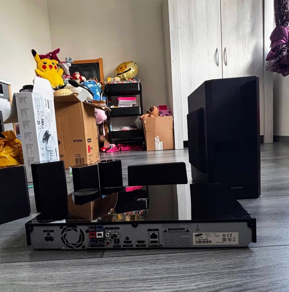Samsung home cinema set – zo goed als nieuw, Soundbar, Blu-ray-speler, 70 watt of meer, Zo goed als nieuw