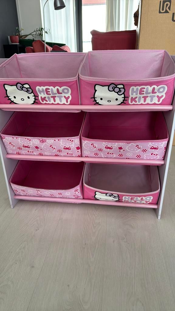 Hello kitty opberg meubeltje, Ophalen, Gebruikt, Minder dan 75 cm, 105 cm of meer