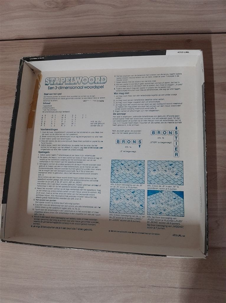 Stapelwoord - 3d woordspel - s5399, Hobby en Vrije tijd, Verzenden, Zo goed als nieuw
