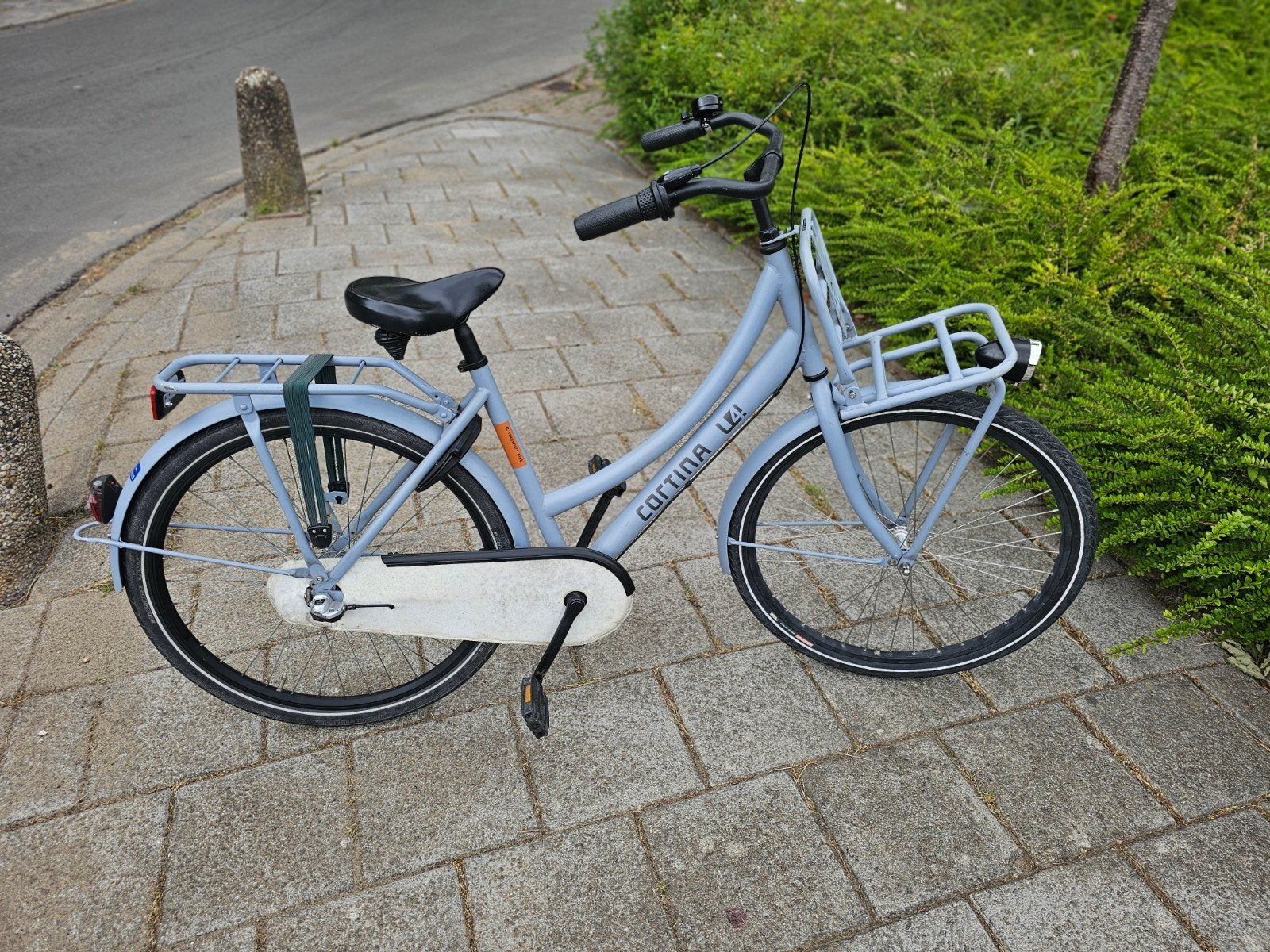 Cortina U4 Transportfiets Dames - Lichtblauw, Fietsen en Brommers, Ophalen of Verzenden, Gebruikt, Overige merken