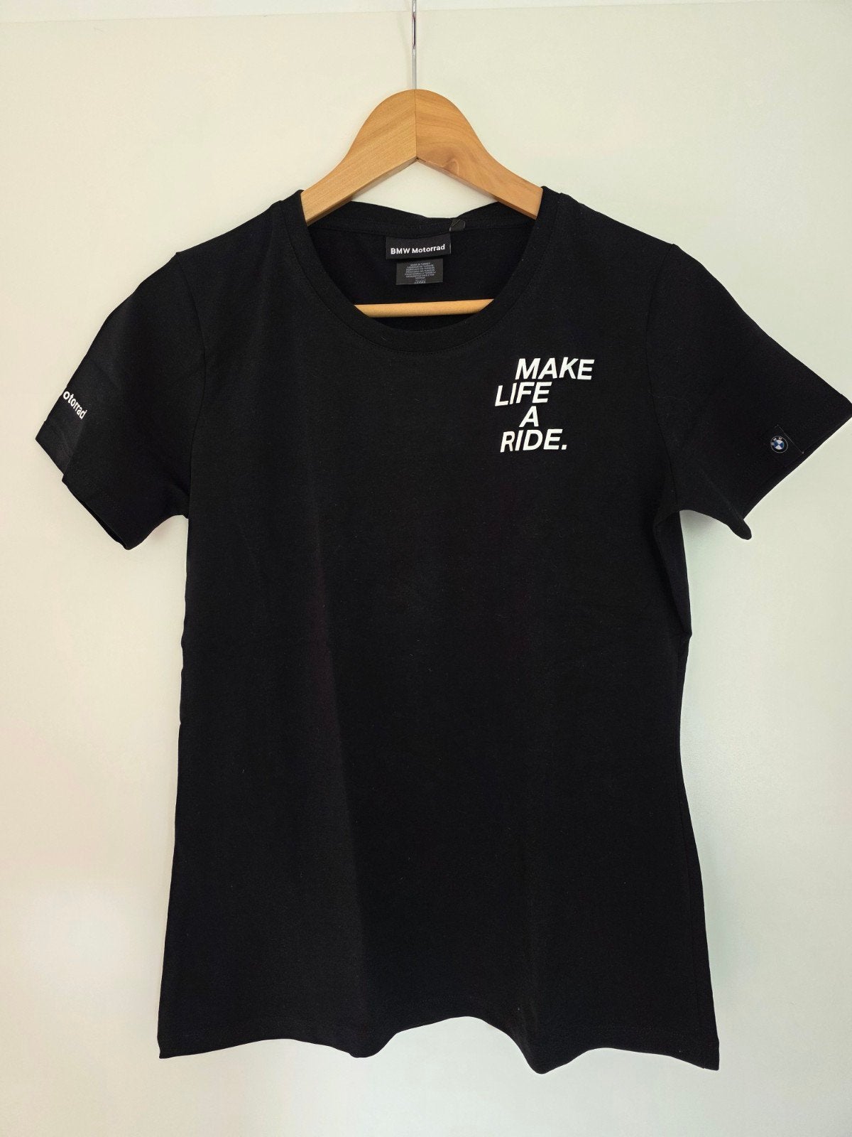 Nieuw BMW Motorrad T-shirt - 'Make Life a Ride' - Maat M, Maat 38/40 (M), BMW, Zwart, Nieuw