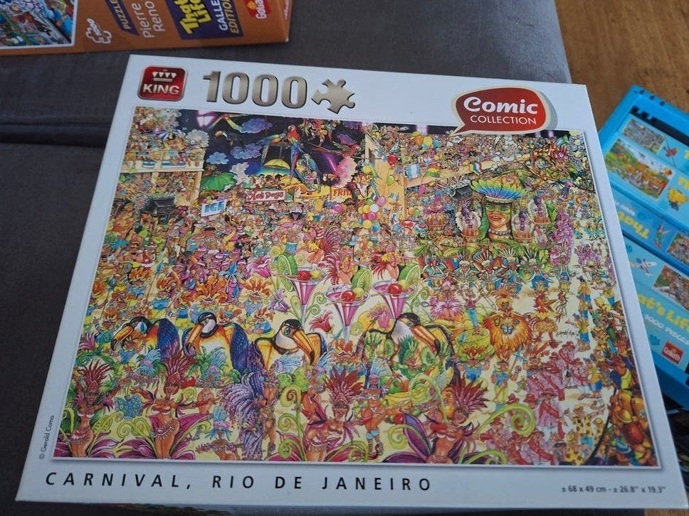 King Comic Collection: Carnival Rio de Janeiro 1000 stukjes, Ophalen of Verzenden, 500 t/m 1500 stukjes, Gebruikt, Legpuzzel
