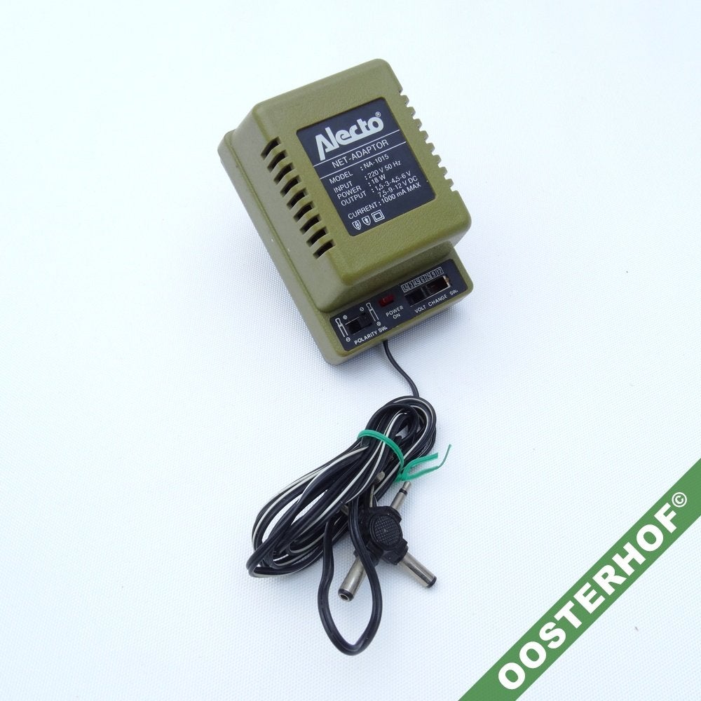 Alecto® NA1015 1.5 - 12V 1A | Universele Adapter, Ophalen of Verzenden, Gebruikt