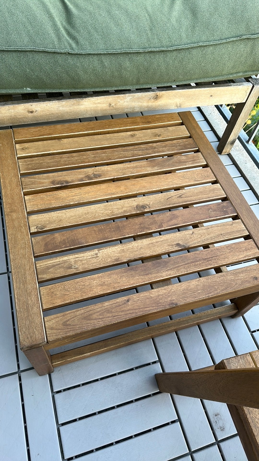 Ikea houten bijzet tafeltje, Tuin en Terras, Ophalen, Gebruikt, Hout