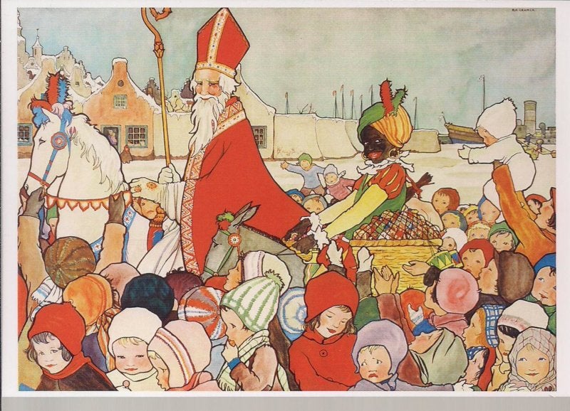 Intocht Sinterklaas - Rie Cramer prentbriefkaart [D1135], Verzenden, 1980 tot heden, Ongelopen, Overige thema's