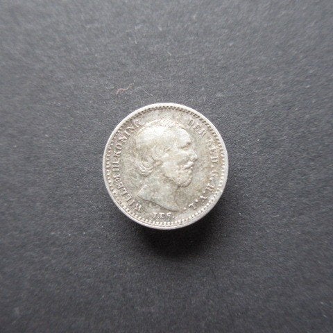 5 Cent 1863 Nederland, Koning Willem III, Verzenden, Zilver, Losse munt