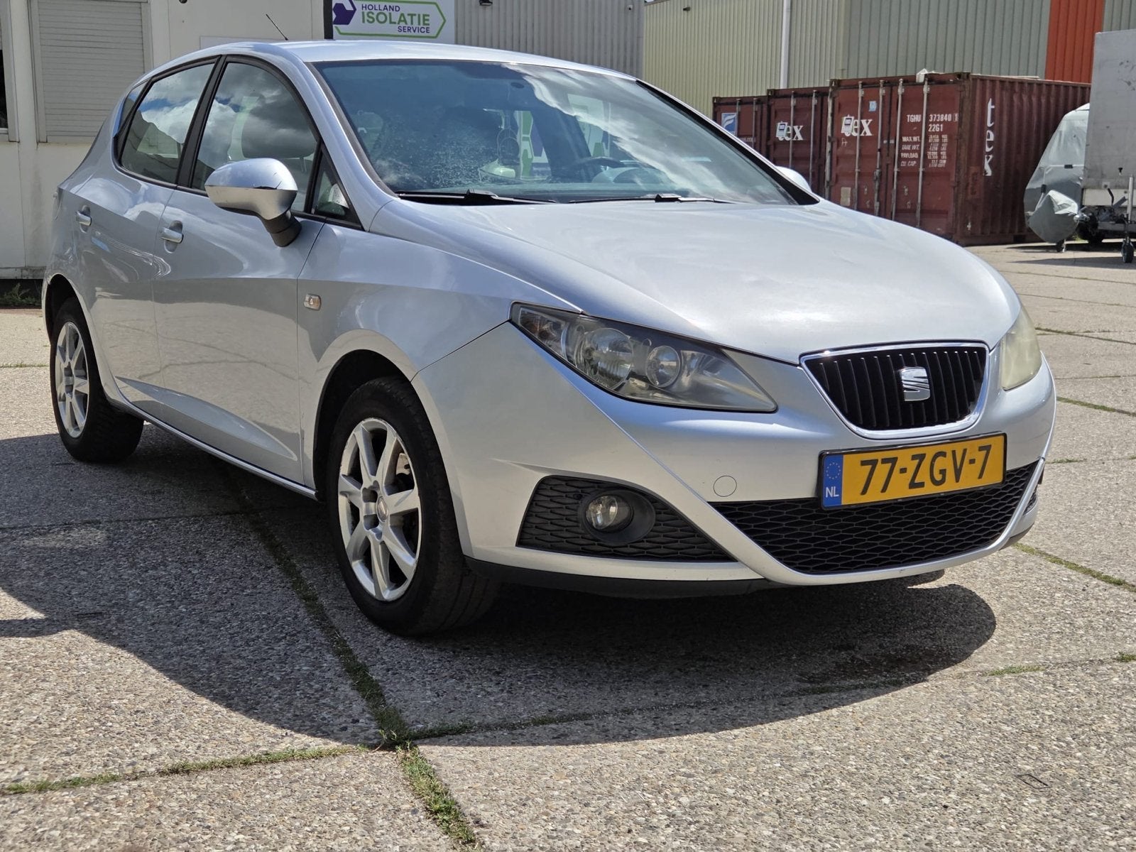 Seat Ibiza 1.2 TDI 55KW Ecomotive 2010 Grijs, Auto's, Voorwielaandrijving, 74 pk, 1199 cc, 96 €/maand