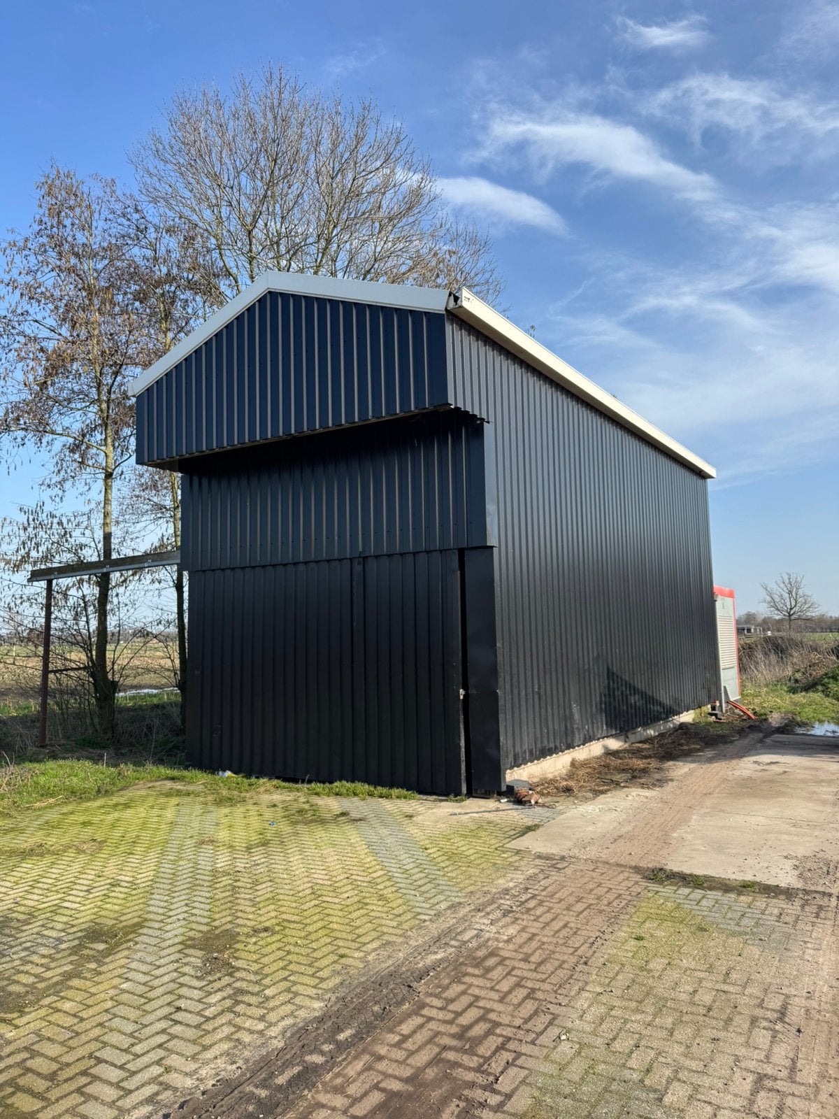 Stalen opberg schuur, Doe-het-zelf en Verbouw, Overige Doe-het-zelf en Verbouw, Ophalen, Gebruikt