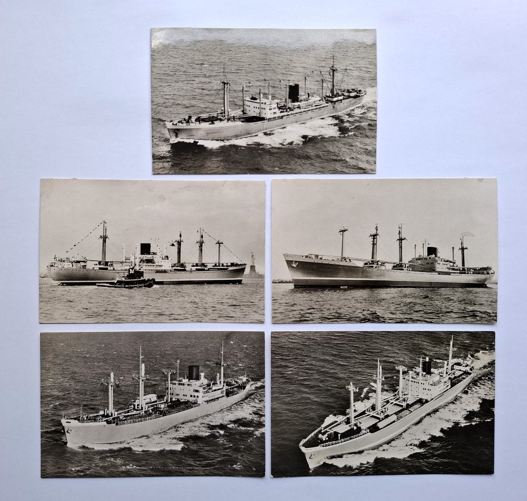 ansichtkaarten Koninklijke Rotterdamse LLoyd, Verzenden, Gebruikt, Motorboot, Kaart, Foto of Prent
