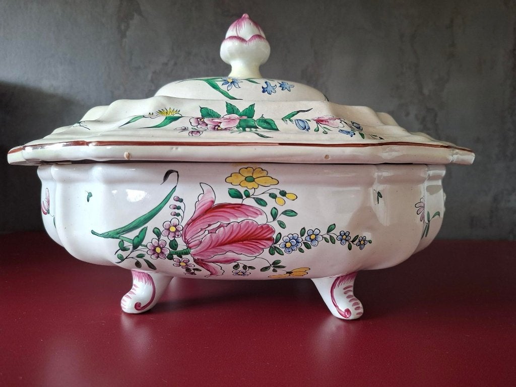 Franse vintage soepterrine, Antiek en Kunst, Antiek | Servies los, Ophalen