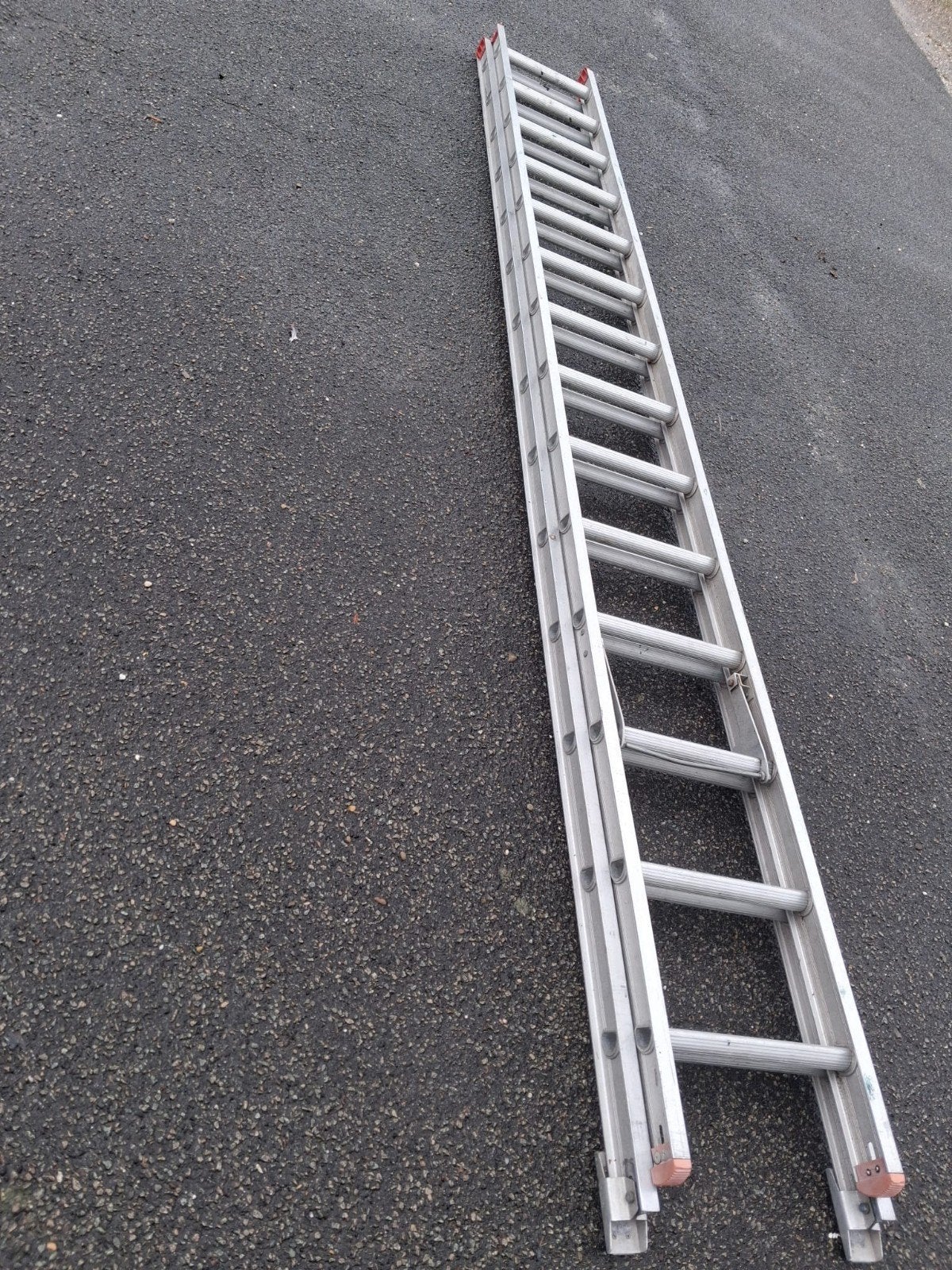 uitschuifbare ladder, Ophalen, 4 meter of meer