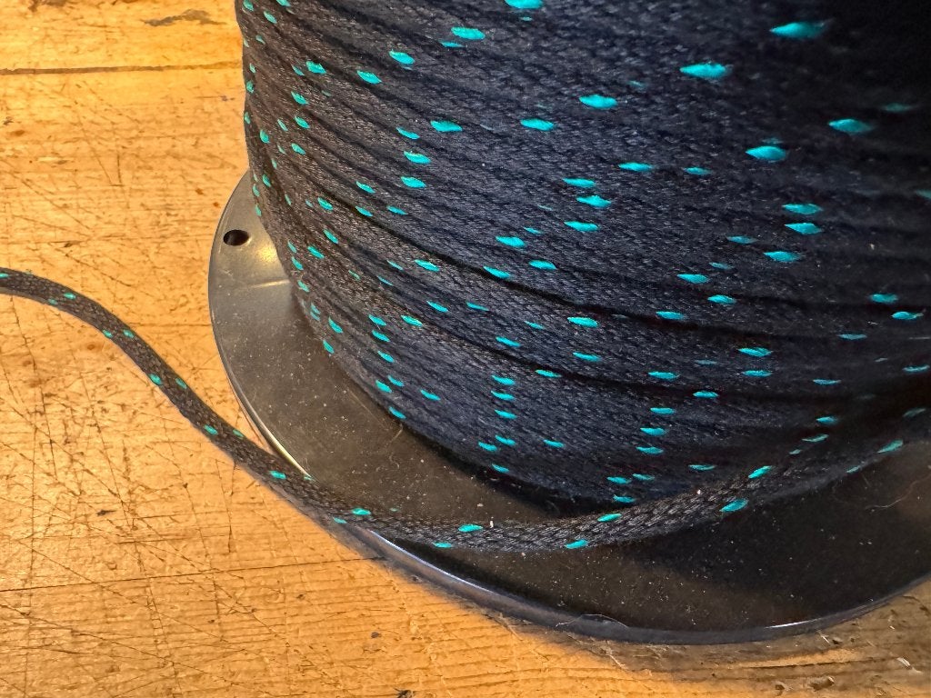 TOUW SCHOOTLIJN 6mm/50mtr polyester, Watersport en Boten, Accessoires en Onderhoud, Ophalen, Nieuw