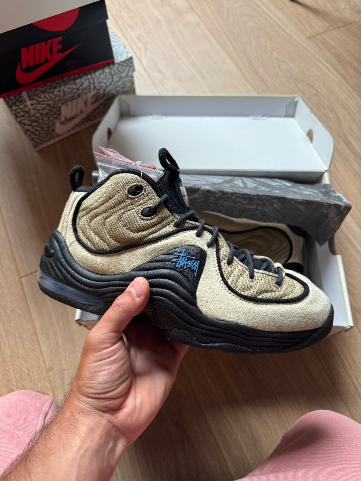 Nike x Stussy Air Penny 2, Kleding | Heren, Schoenen, Bruin, Sportschoenen, Nieuw, Ophalen of Verzenden
