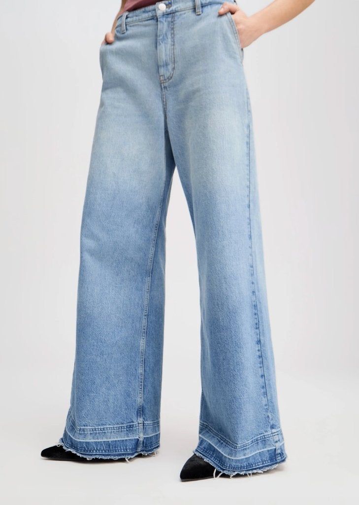 Munthe leuke wijde jeans mt 38 (29) organic cotton, Kleding | Dames, Zo goed als nieuw, W28 - W29 (confectie 36), Munthe, Verzenden