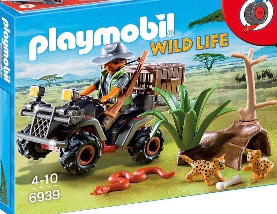 Playmobil Wildlife Stroper met Quad 6939, Wild life, Gebruikt, Complete set, Voertuig