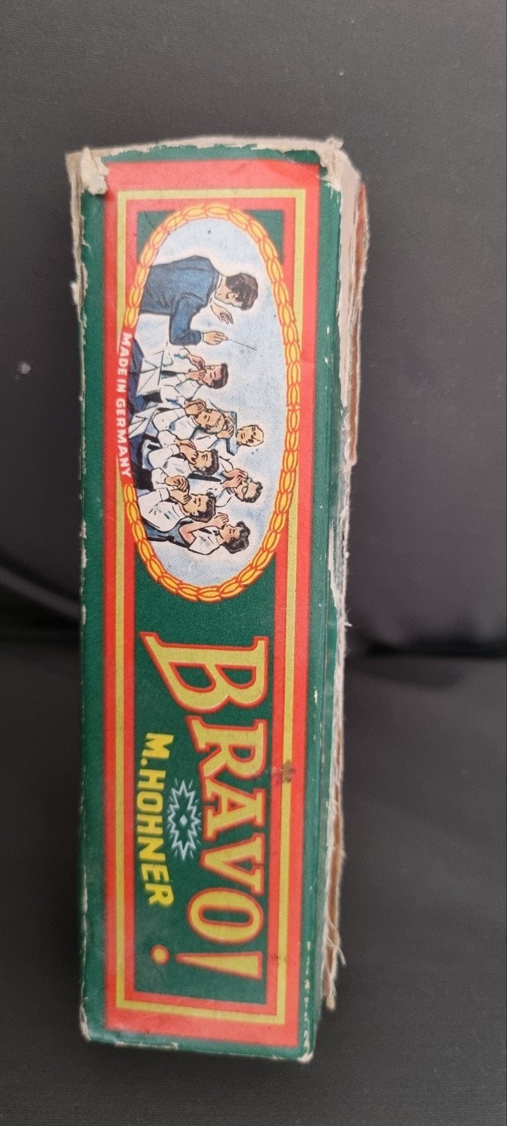 Vintage Hohner Bravo! Mondharmonica met originele doos, Ophalen, Gebruikt, C-mondharmonica, Met koffer of doosje