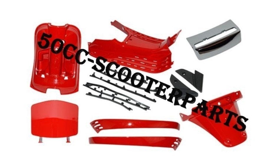 Kappenset Binnenwerk Vespa Lx Rood 894 29VE261, Ophalen of Verzenden