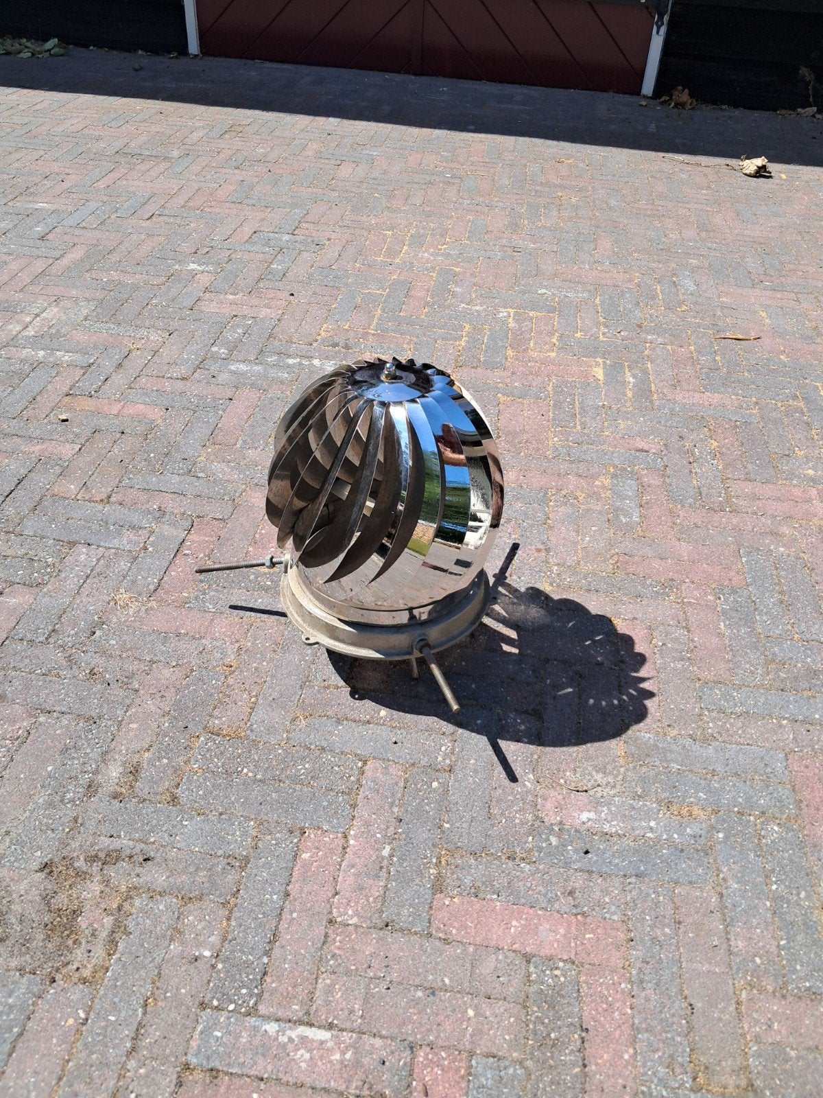 RVS schoorsteenkap/windvaan 250-275mm, Ophalen of Verzenden, Zo goed als nieuw, Afzuiger