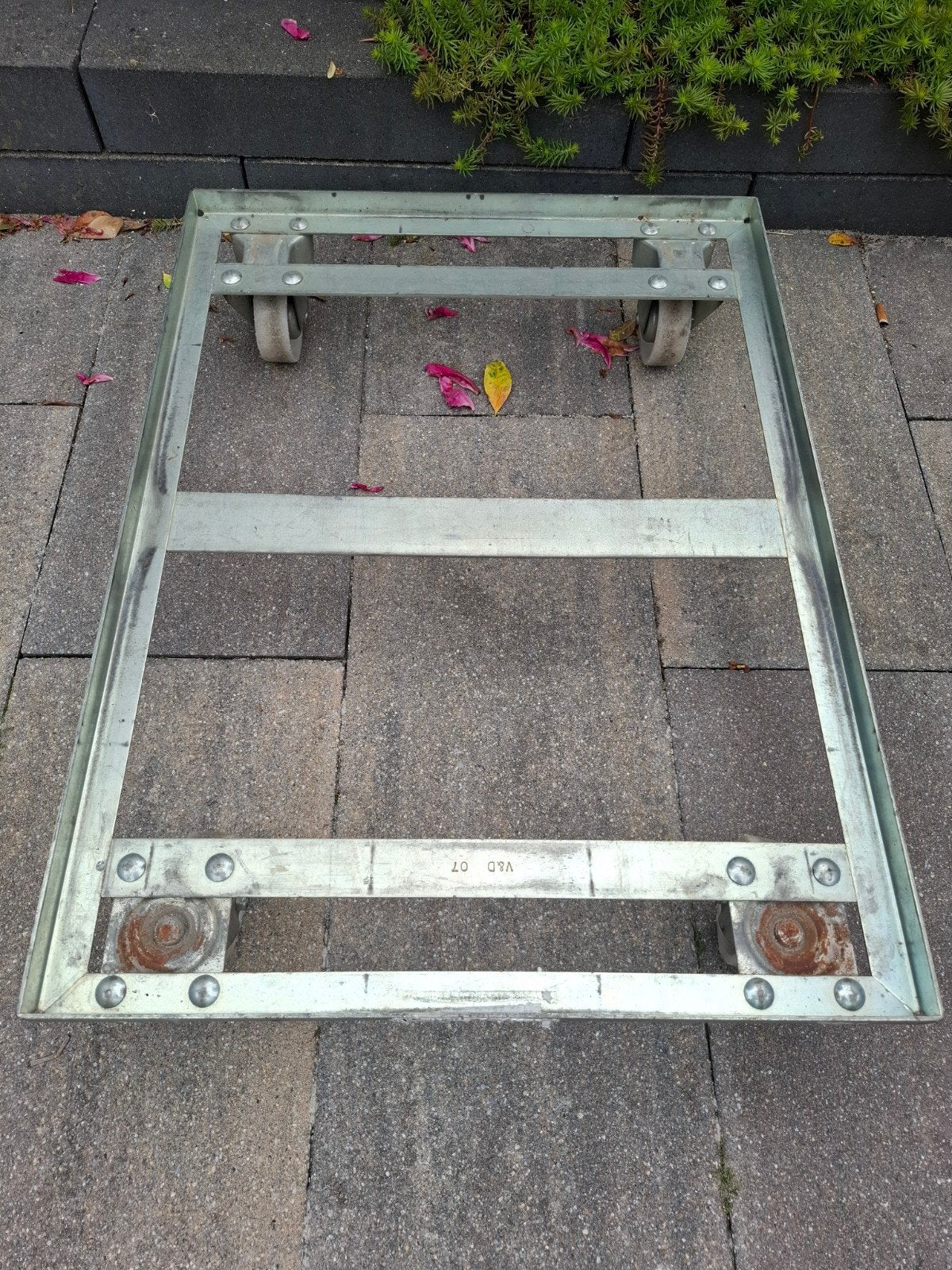 Stalen verhuis transport trolley hondje V&D 77cm bij 58cm, Doe-het-zelf en Verbouw, 100 liter of meer, Ophalen of Verzenden, Transportkar
