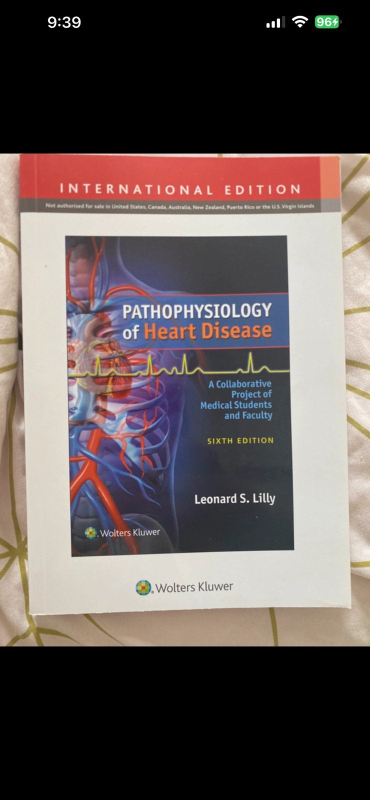 Pathophysiology of heart disease, Ophalen, Beta, Zo goed als nieuw, WO