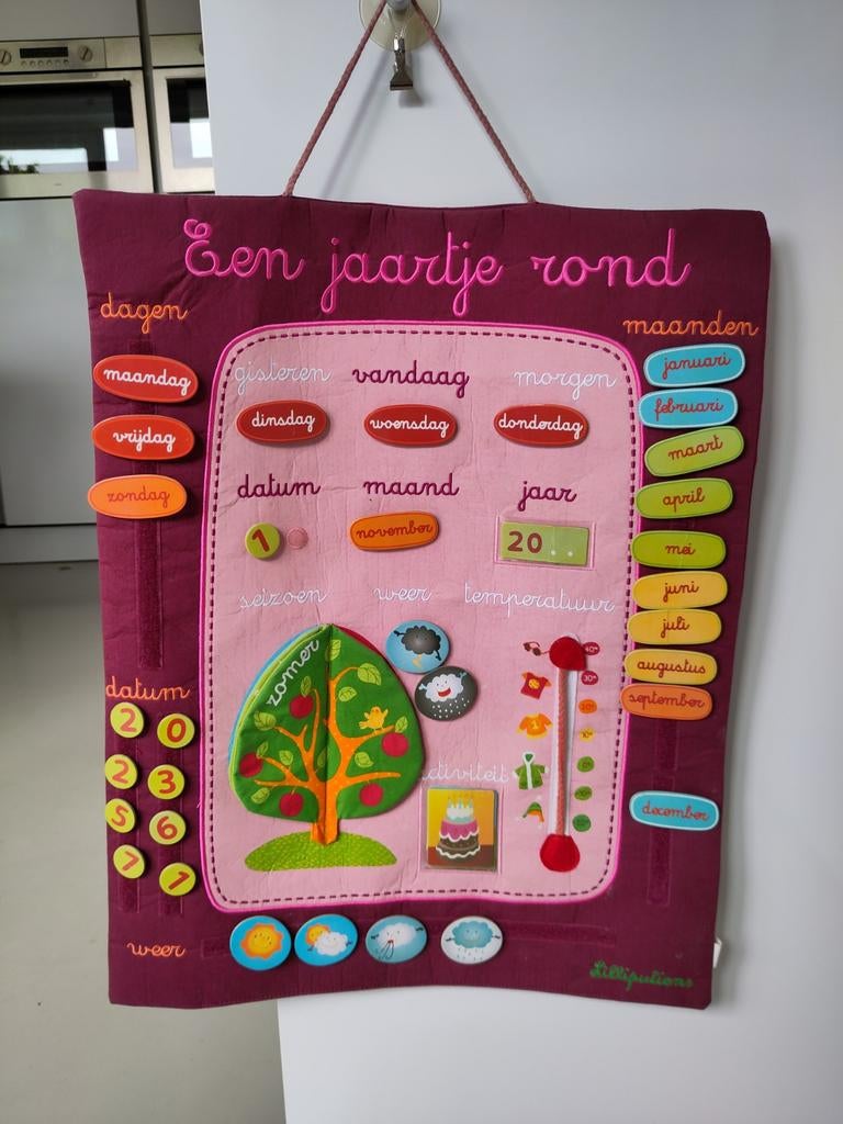 Een jaartje rond kalender, Ophalen, Zo goed als nieuw, Wanddecoratie