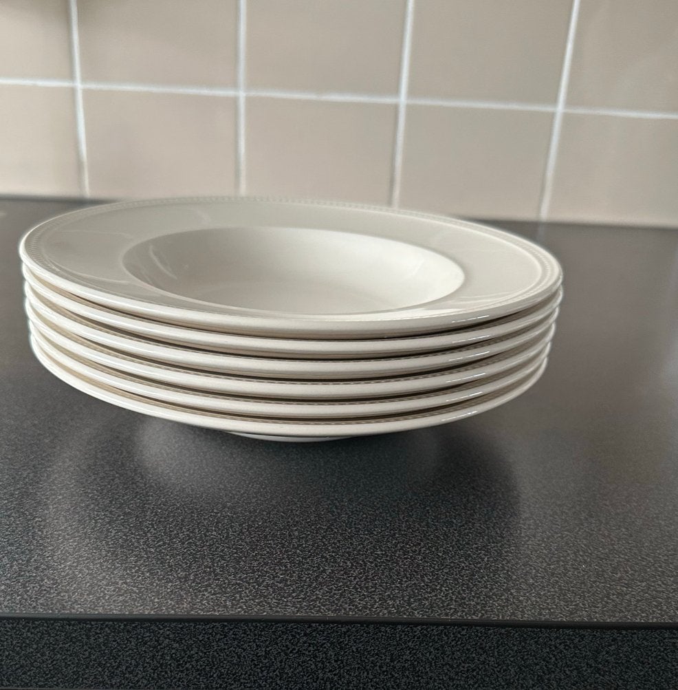 6x Wedgwood Windsor pastaborden/diepe borden nieuw!, Huis en Inrichting, Keuken | Servies, Nieuw, Ophalen of Verzenden, Bord(en)