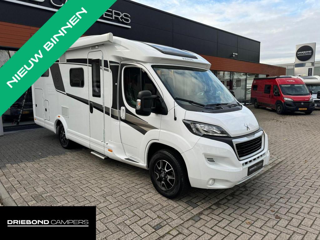 Knaus 650MEG Platinum 165PK Enkele Bedden Luifel Lift-Fietse, Airbags, Bedrijf, 6 tot 7 meter, Hordeur