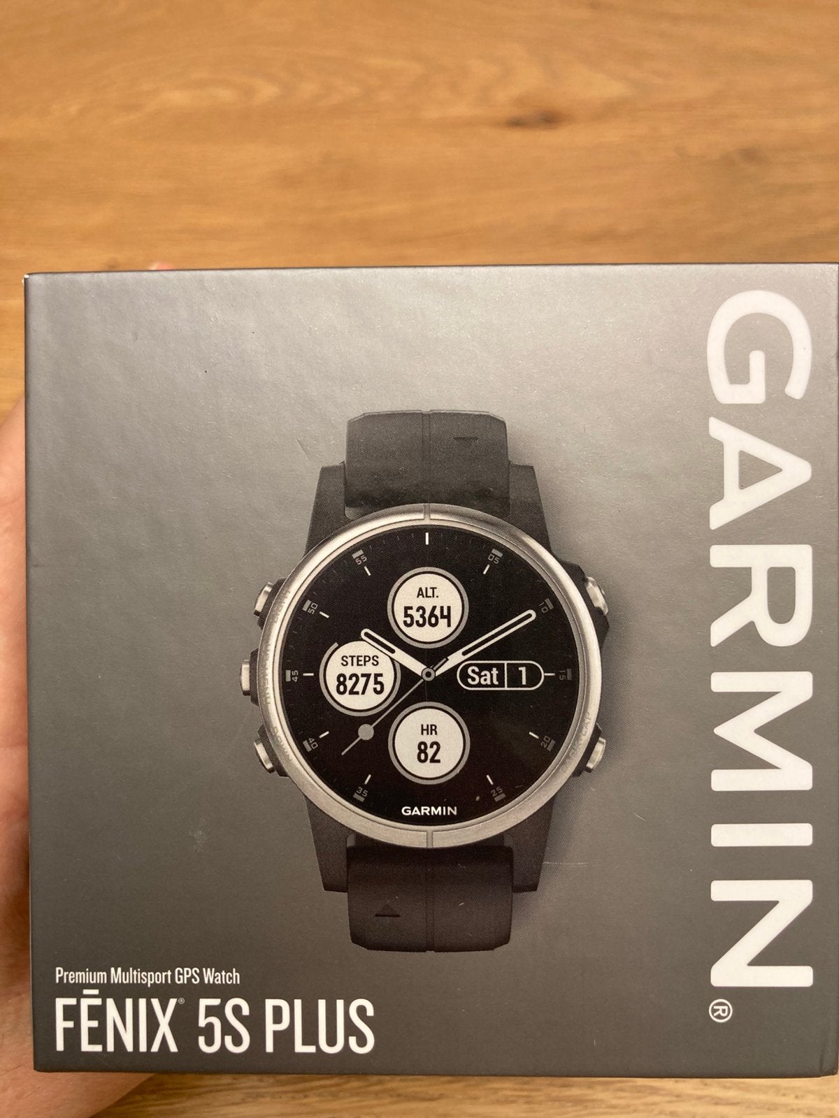 Garmin Fenix 5S Plus Smartwatch - GPS, Hartslag, Muziek, Zwart, Ophalen of Verzenden, Waterdicht, Android