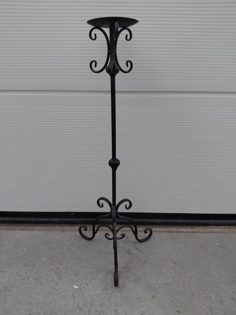 Elegante ijzeren vloerkandelaar, Ophalen, Nieuw, Overige materialen, 75 cm of meer