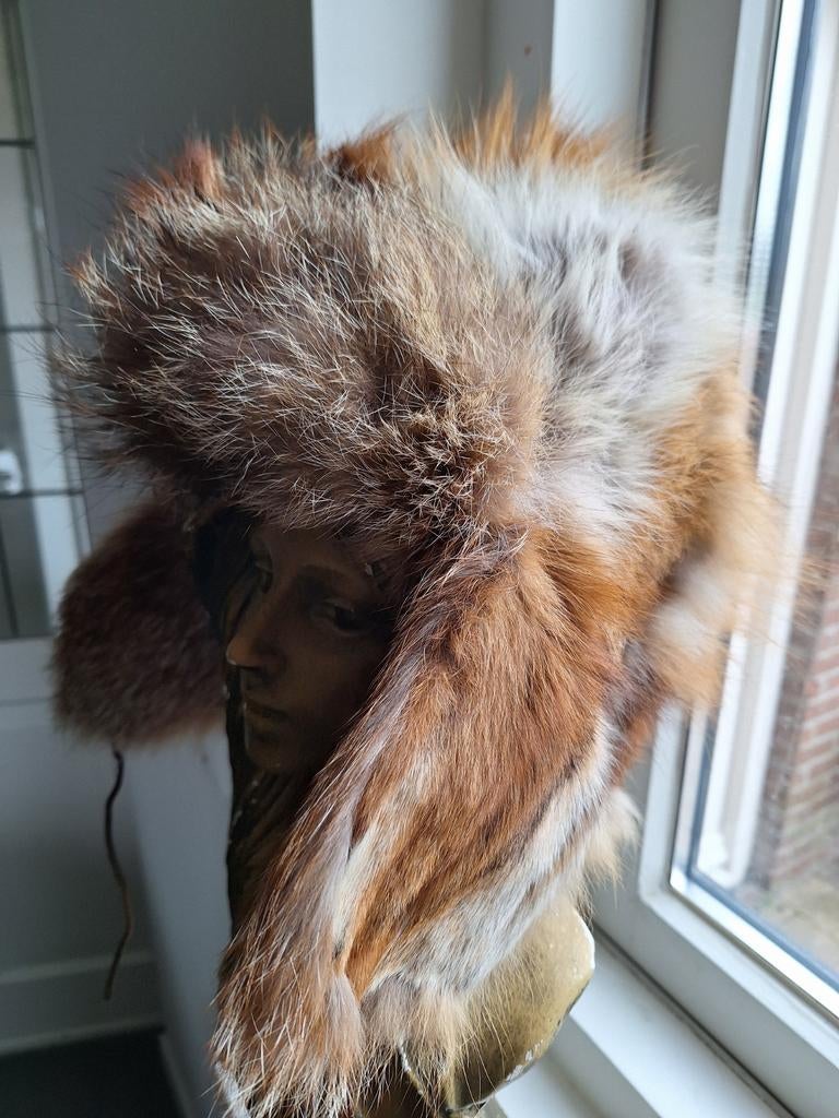 Wintermuts met bont, Kleding | Dames, Hoeden en Petten, Zo goed als nieuw, One size fits all, Ophalen of Verzenden