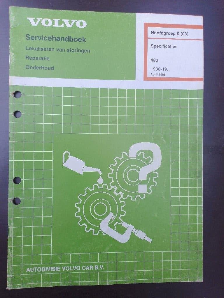 Volvo 480 dealer werkplaatsboek Specificaties, Boeken, Auto's | Boeken, Ophalen of Verzenden, Gelezen, Volvo