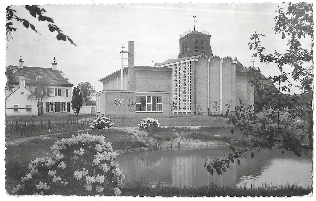 AK Luyksgestel - St. Martinuskerk, Verzenden, 1940 tot 1960, Gelopen, Noord-Brabant