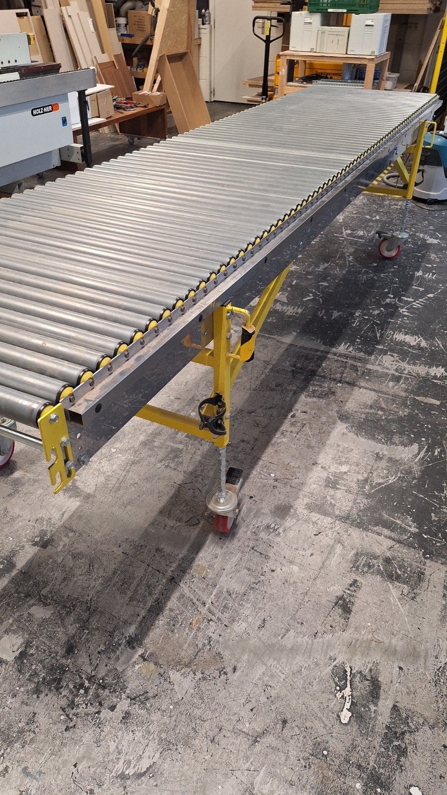 Rollenbaan 90cm breed, 400cm lang, Ophalen