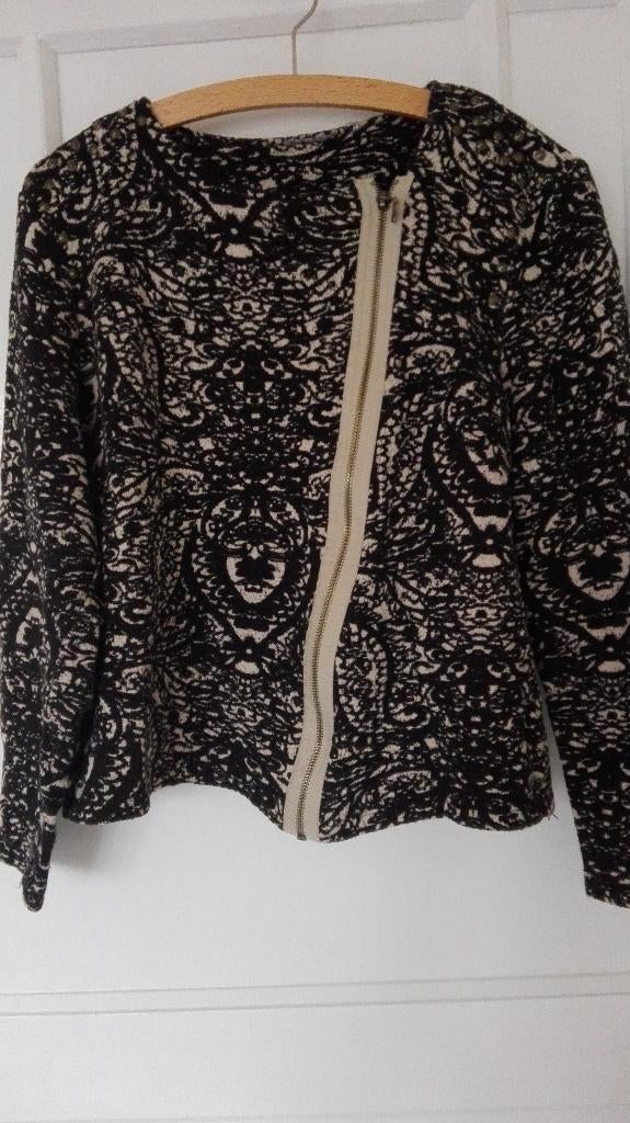 Poools Vest zwart/beige 42, Ophalen of Verzenden, Gedragen, Maat 42/44 (L), Overige kleuren