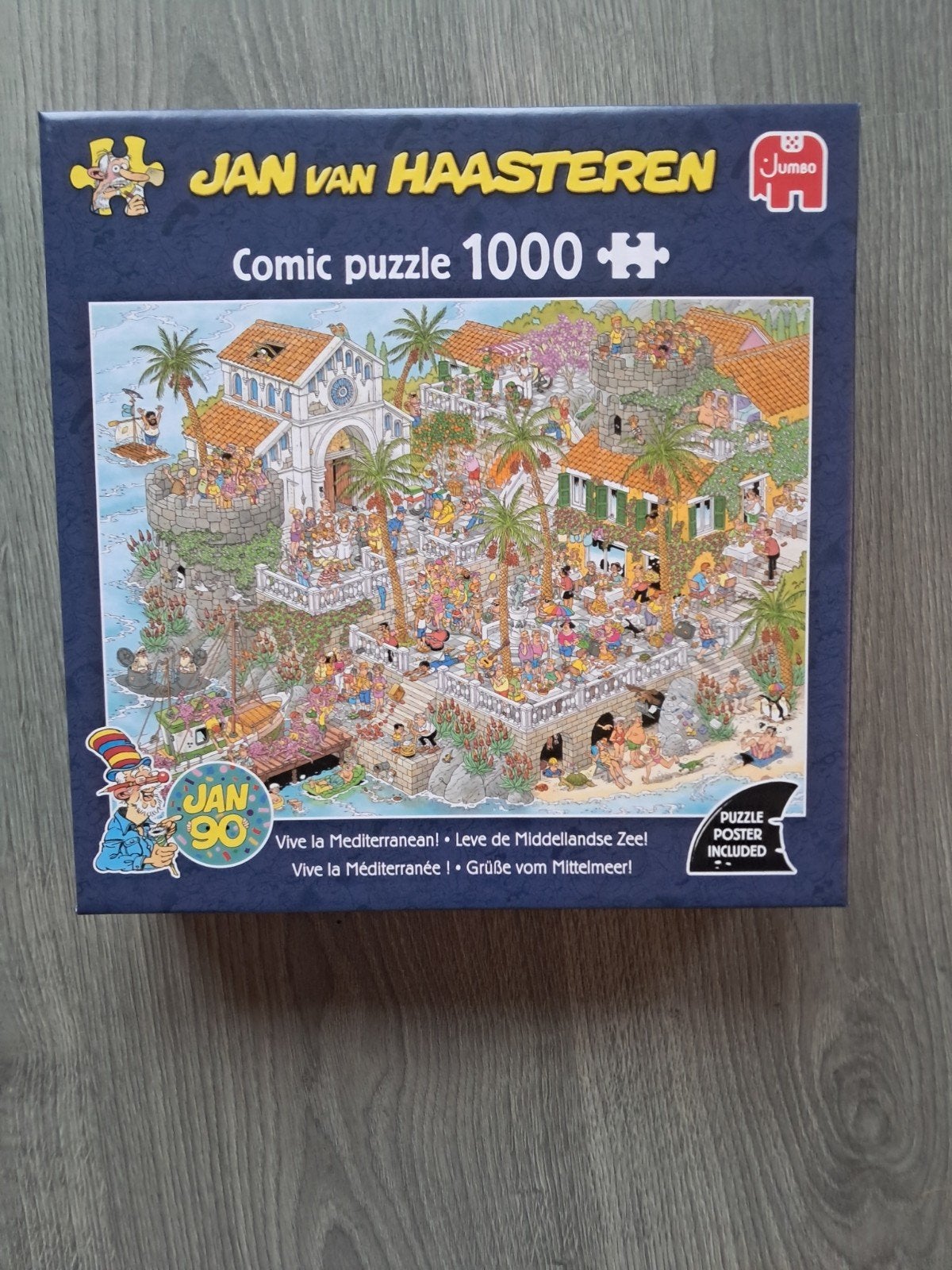 Jan van Haasteren Leve de Middellandse Zee 1000 stukjes, Ophalen of Verzenden, 500 t/m 1500 stukjes, Nieuw, Legpuzzel