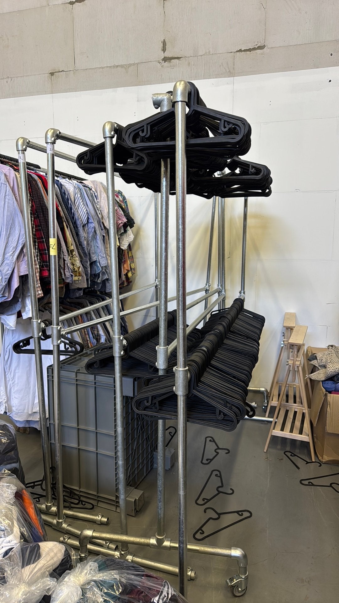 Kleding rekken steigerbuizen, Ophalen, Zo goed als nieuw, Overige typen, Minder dan 2 meter