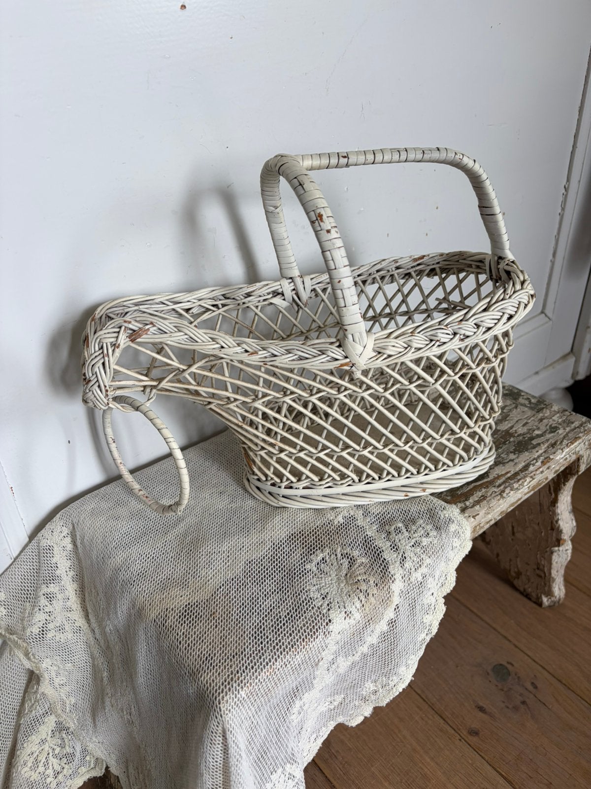 Franse brocante wijnhouder, Ophalen of Verzenden