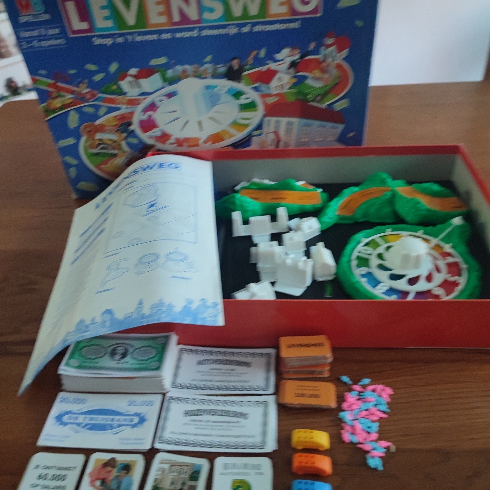 Levensweg bordspel., Drie of vier spelers, Ophalen of Verzenden, Gebruikt