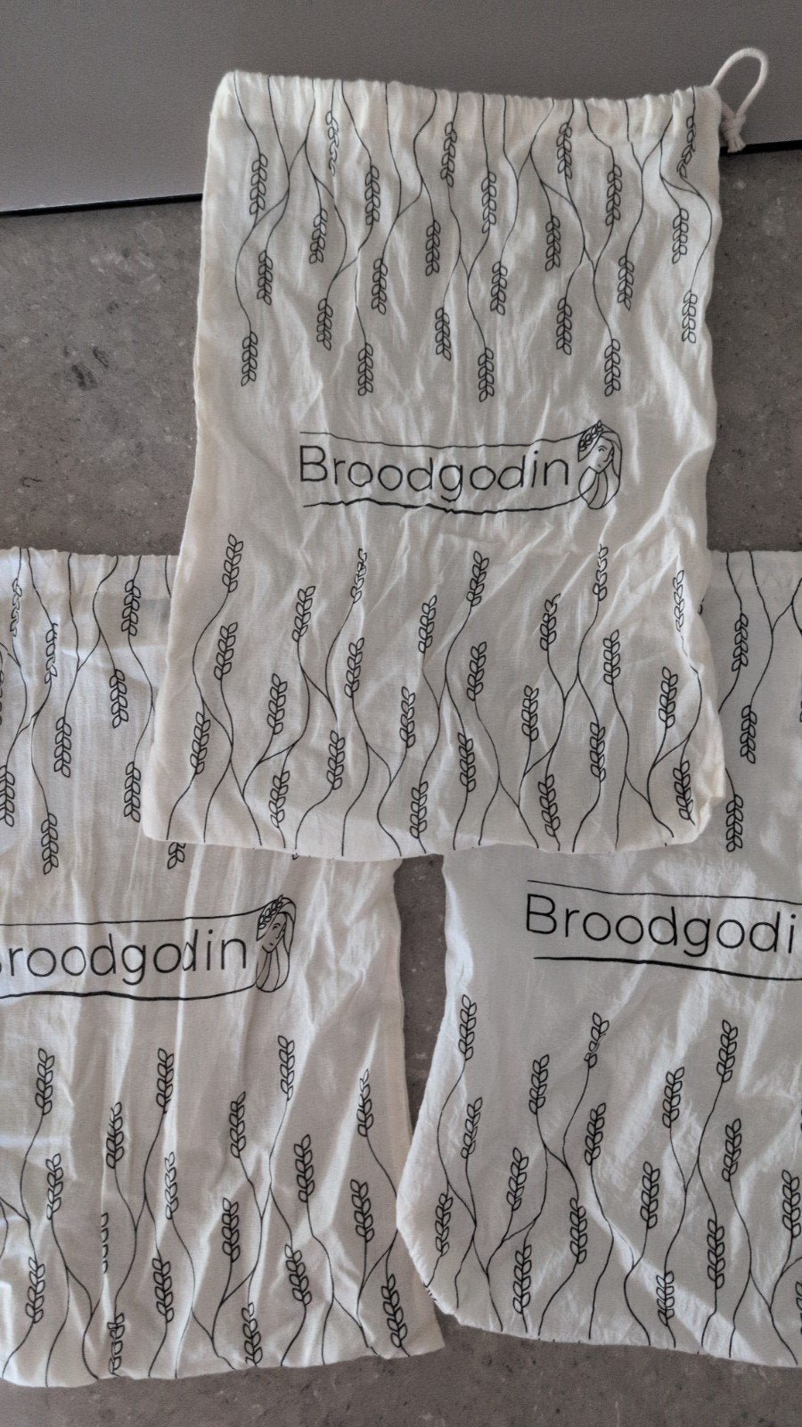 3x broodbewaartas van organic cotton, Ophalen of Verzenden, Zo goed als nieuw, Natuurlijk materiaal