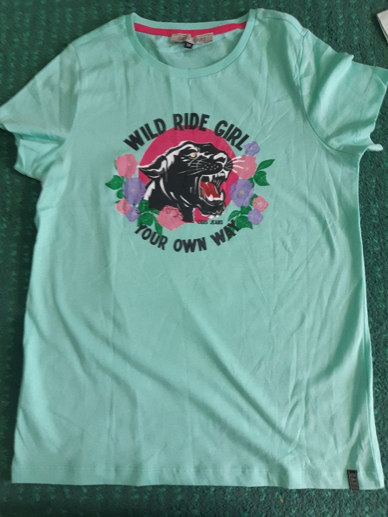 t shirt cars jeans maat 164/170, Meisje, Nieuw, Ophalen of Verzenden, Shirt of Longsleeve