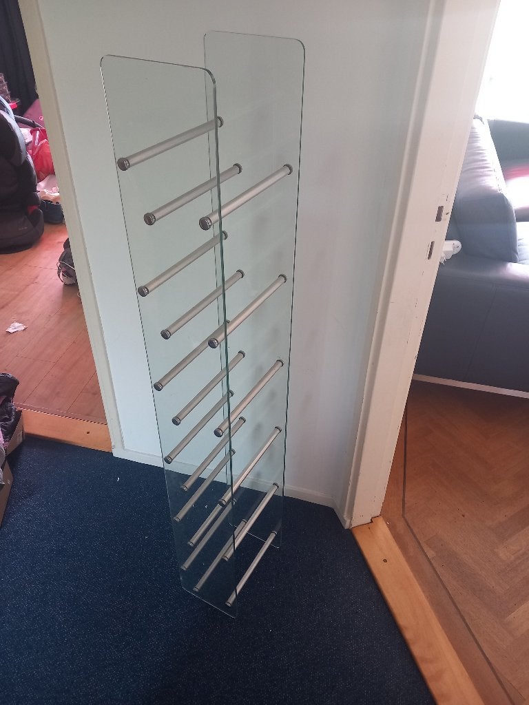 CD /DVD rek, Huis en Inrichting, Ophalen, 75 tot 150 discs, Cd's of Dvd's, Glas