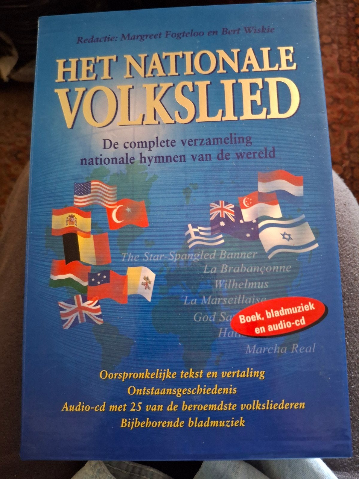 Het Nationale Volkslied: Boek, bladmuziek en audio-cd, Ophalen of Verzenden