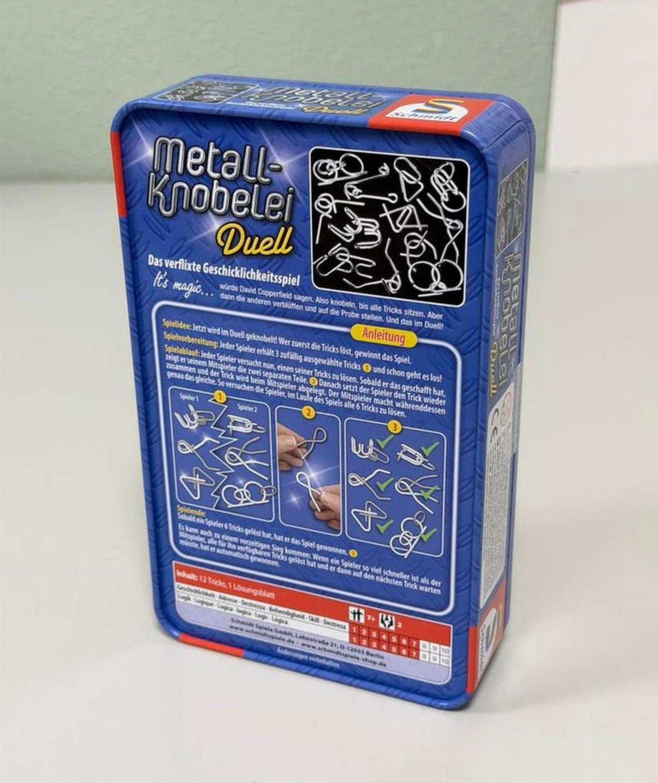 Schmidt Metall-Knobelei Duell Metalen knoop Puzzel Set, Nieuw, Ophalen of Verzenden, H, H