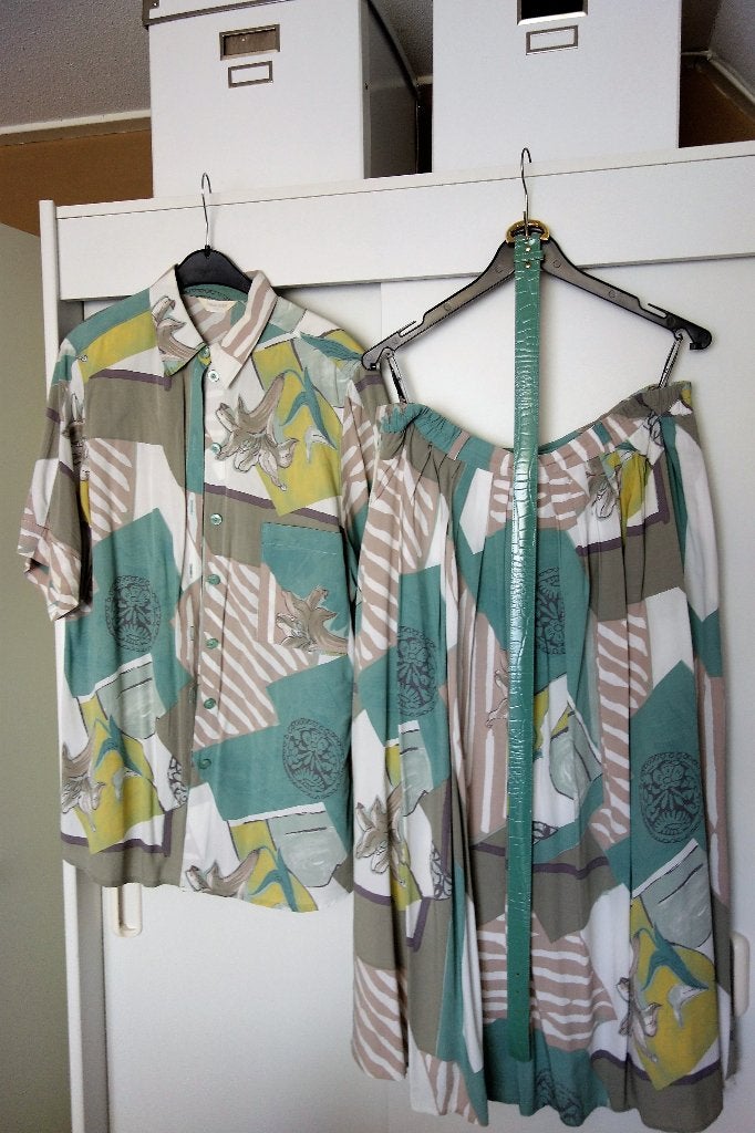 Damesset: Blouse & rok & bijpassende riem, merk: Hammer,, Hammer (DUITS), Ophalen of Verzenden, Zo goed als nieuw