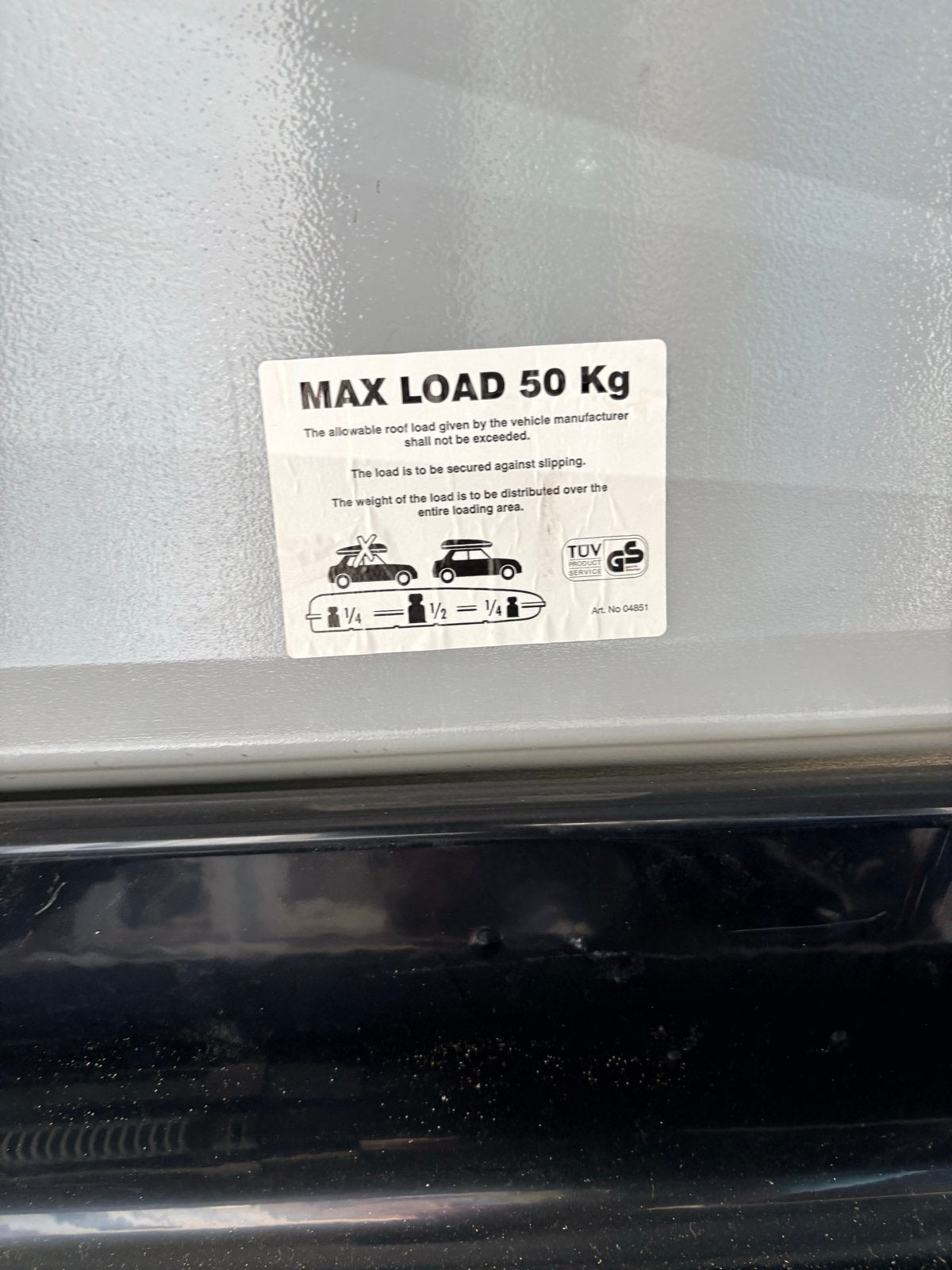 Dakdrager edge Renault Kadjar 2015/2023 + dakkoffer-Max 50kg, Auto diversen, Dakkoffers, Ophalen, Zo goed als nieuw