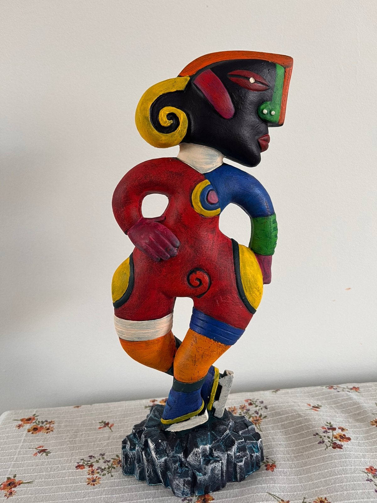 “Jump of Joy” door Clemens Briels uit 2001, Antiek en Kunst, Meerkleurig, Beeld, Ophalen of Verzenden, Handgemaakt