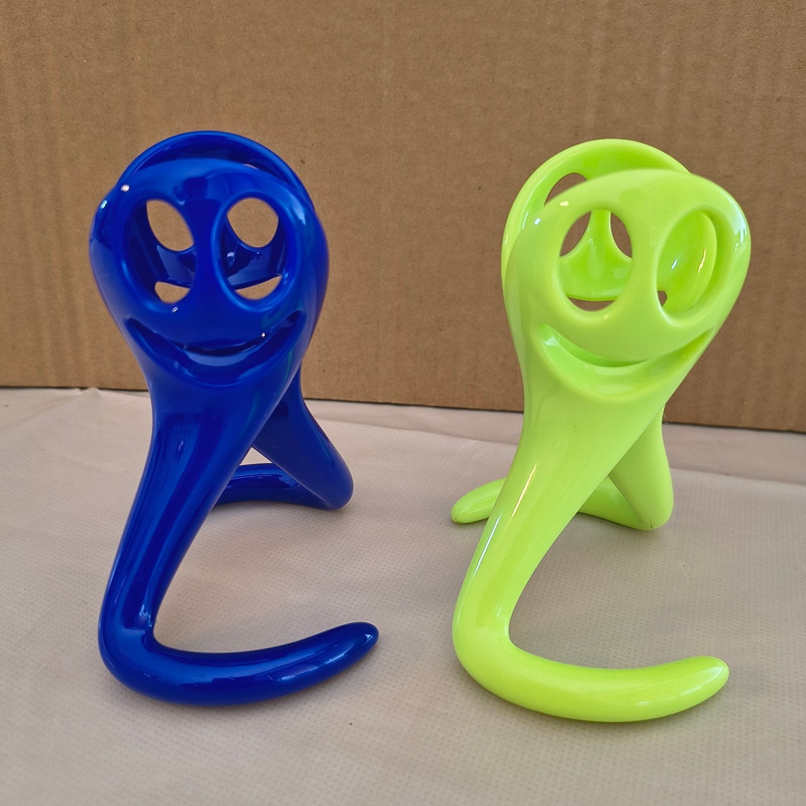 Alessi Eierdoppen - Set van 2 (Blauw & Groen), Huis en Inrichting, Kunststof, Ophalen of Verzenden, Zo goed als nieuw, Alessi