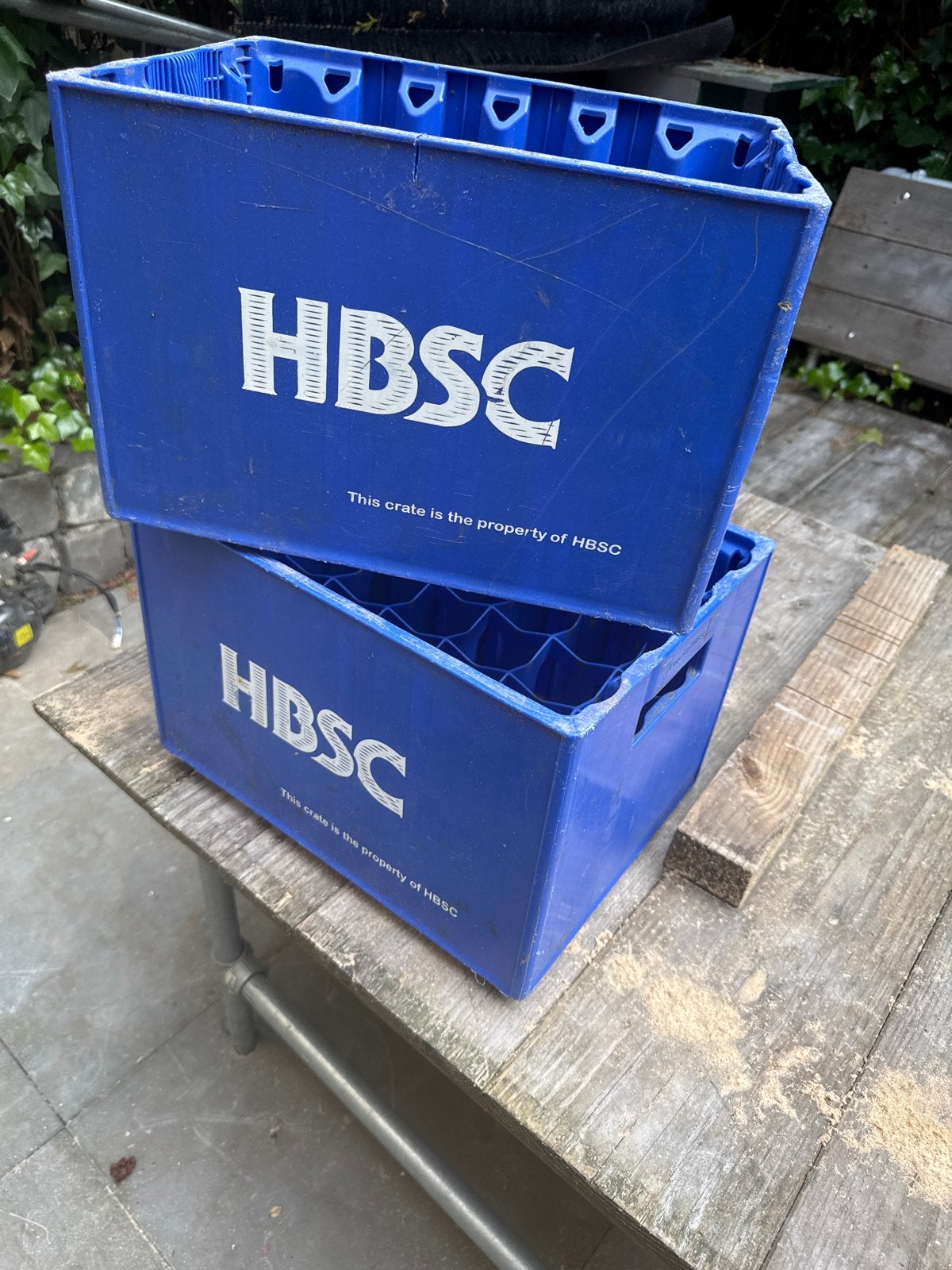 Gratis kratje voor op de fiets (HBSC), Ophalen of Verzenden, Gebruikt